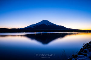 富士山が見られる夕日スポットは山中湖一択！
